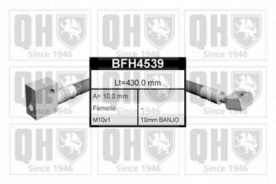 QUINTON HAZELL bfh4539 -  Тормозной шланг